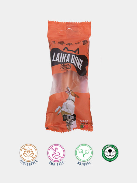 Laika-bone-friandises-a-macher-naturelles-pour-chien-saumon