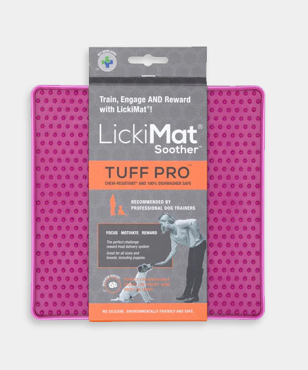 Lickimat-tapis-lechage-occupation-chien-soother-pro-rose