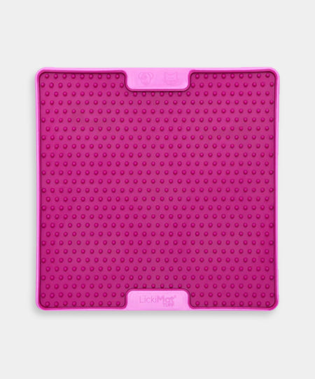 Lickimat-tapis-lechage-occupation-chien-soother-pro-rose