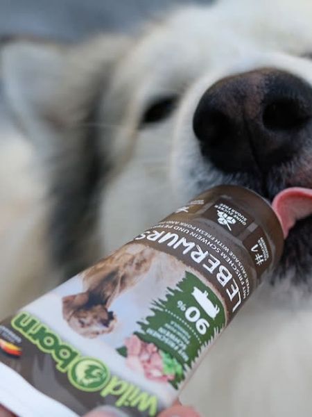 Pate-tube-pour-chien-90%- viande-Porc - WildBorn