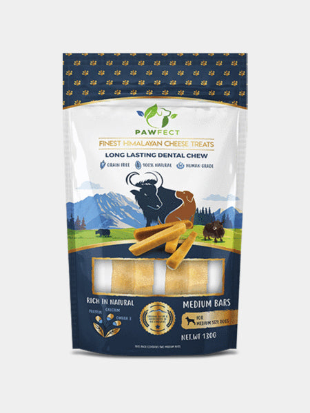 Friandises mastication pour chien barre au fromage de yak