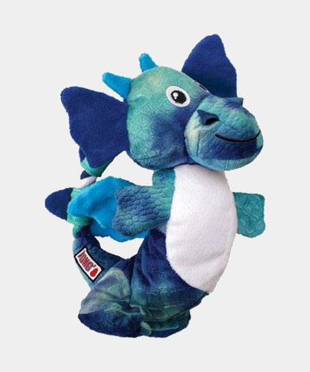 Peluche-KONG-knot-dragon-pour-chien-bleu