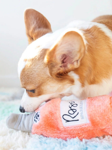 Peluche_originale_chien_Bouteille_Rose_Zippy_Paws