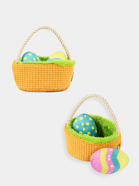 Pet-play-jouet-peluche-chien-Hippity-Hoppity-Eggs-cellent-Basket