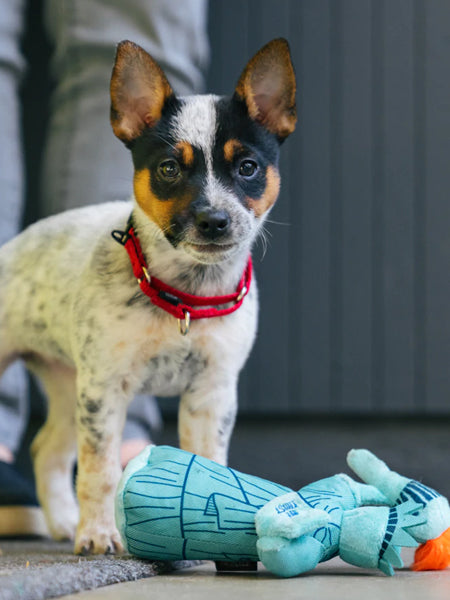 Pet-play-jouet-peluche-chien-Totally-Touristy-statue-liberte