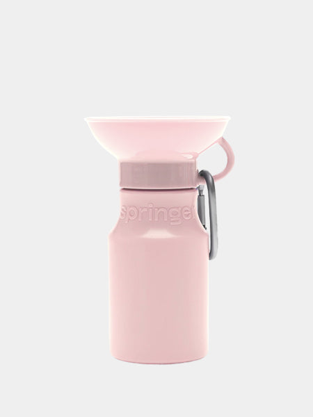 Springer-bouteille-portable-voyage-chien-rose-bonbon