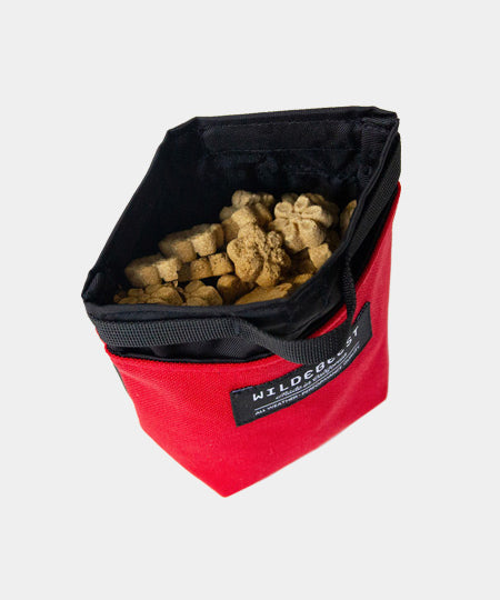 Wildebeest-sac-de-friandises-pour-chien-rouge