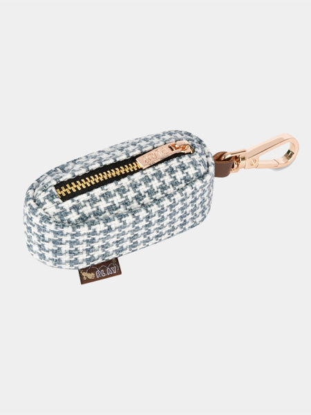 pet-play-distributeur-sac-a-crottes-tweed-bleu-blanc