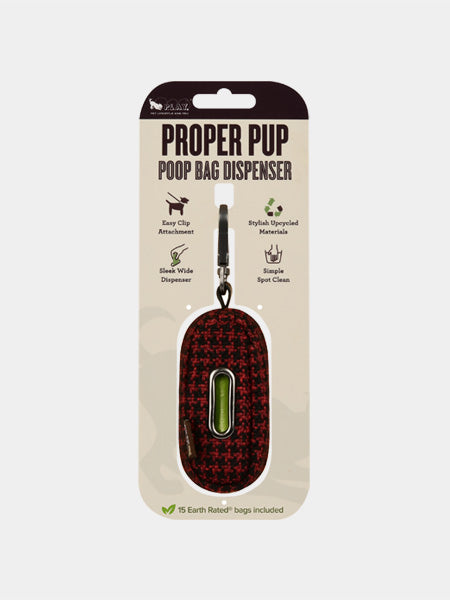 pet-play-distributeur-sac-a-crottes-tweed-noir-rouge