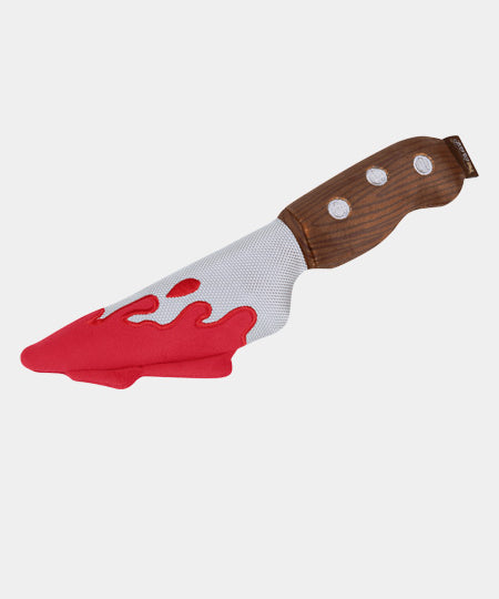 pet-play-peluche-chien-halloween-couteau-sang