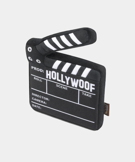 pet-play-peluche-pour-chien-chiot-Hollywoof-clap-de-tournage