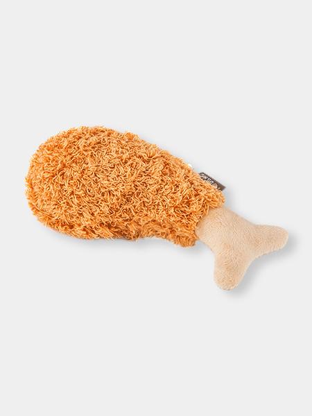 Peluche pour chien poulet frit pet play