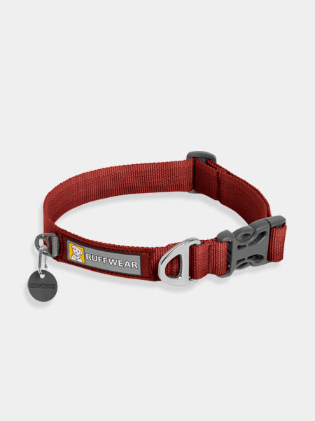 ruffwear-collier-front-range-pour-chien-rouge-red-clay