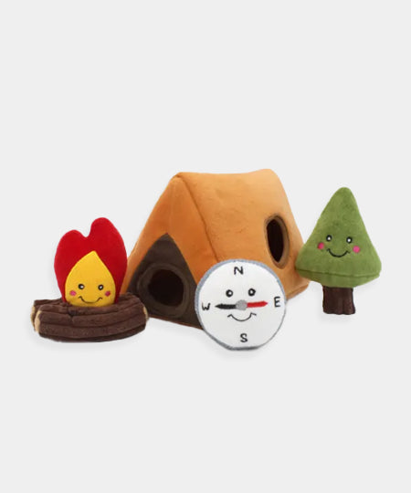 zippy-paws-burrow-peluche-fouille-chien-Camping-Tent