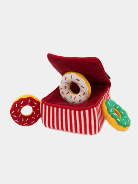       zippy-paws-peluche-pour-chien-Holiday-Burrow-Donut-Box