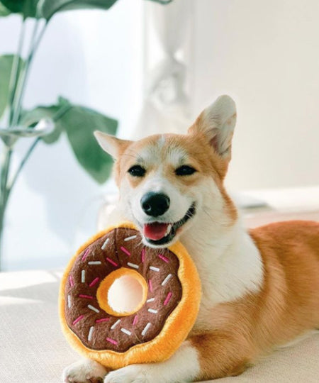 zippy-paws-peluche-pour-chien-donut-chocolat-corgi
