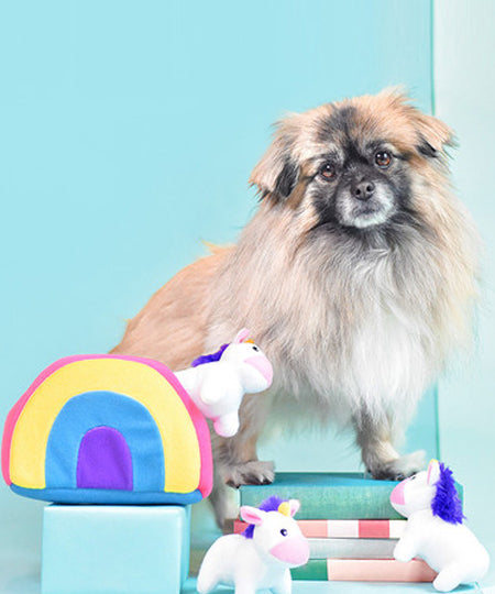 zippy-paws-jouet-occupation-peluche-pour-chiot-licorne