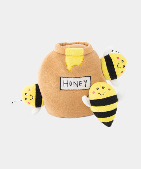 zippy-paws-peluche-pour-chien-pot-de-miel-abeilles