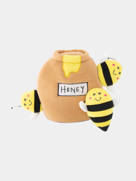 zippy-paws-peluche-pour-chien-pot-de-miel-abeilles