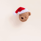 Peluche de Noël pour chien - Santa Bear  - The Foggy Dog