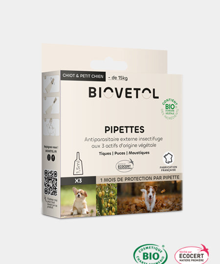     Biovetol-pipette-anti-puce-antiparasitaire-bio-chiot-petit-chien