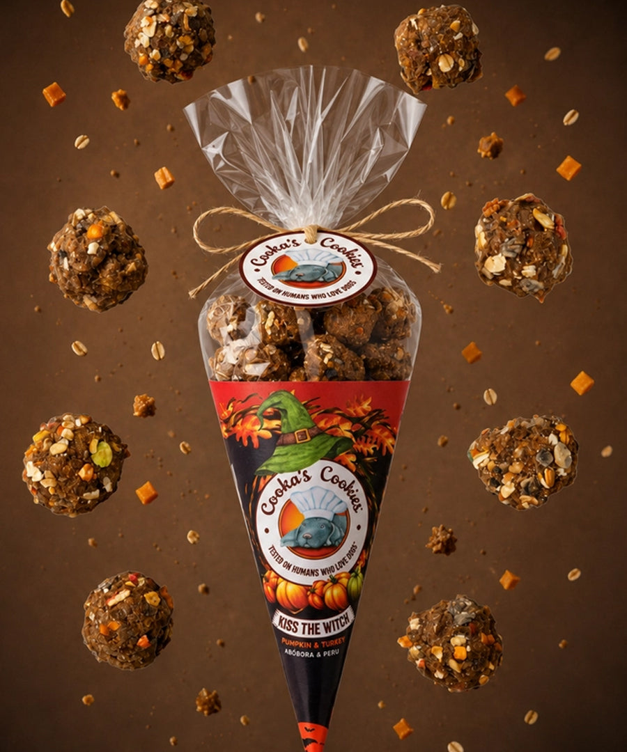 Cookas-Cookies-Friandises-naturelles-saines-chien-chiot-halloween-Kiss-the-Witch