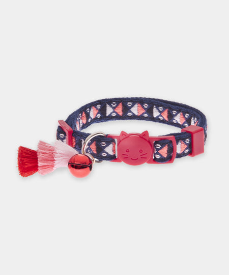 Ferribiella-collier-chat-chaton-anti-etranglement-boheme-bleu-rose