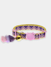 Ferribiella-collier-chat-chaton-anti-etranglement-boheme-violet