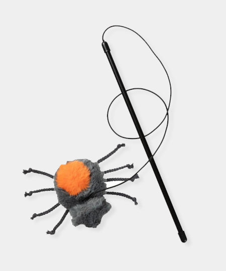 Fuzzyard-jouet-pour-chat-canne-a-peche-halloween-araignee