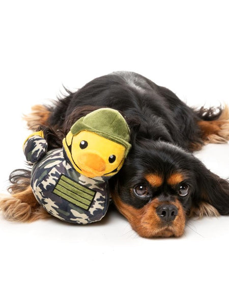     Fuzzyard-peluche-pour-chien-originale-canard-militaire