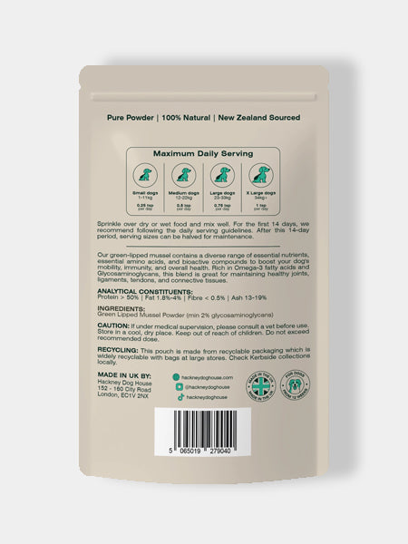 Hackney-Dog-House-complement-alimentaire-chien-poudre-de-moule-verte