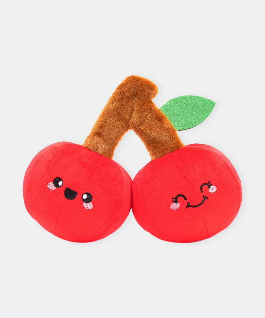 HugSmart-peluche-balle-pour-chien-chiot-cerise