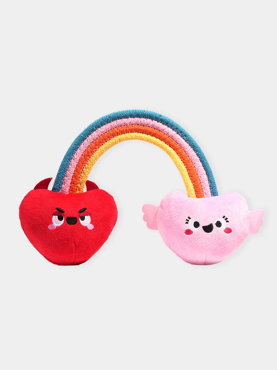 HugSmart-peluche-corde-pour-chien-chiot-arc-en-ciel-coeur