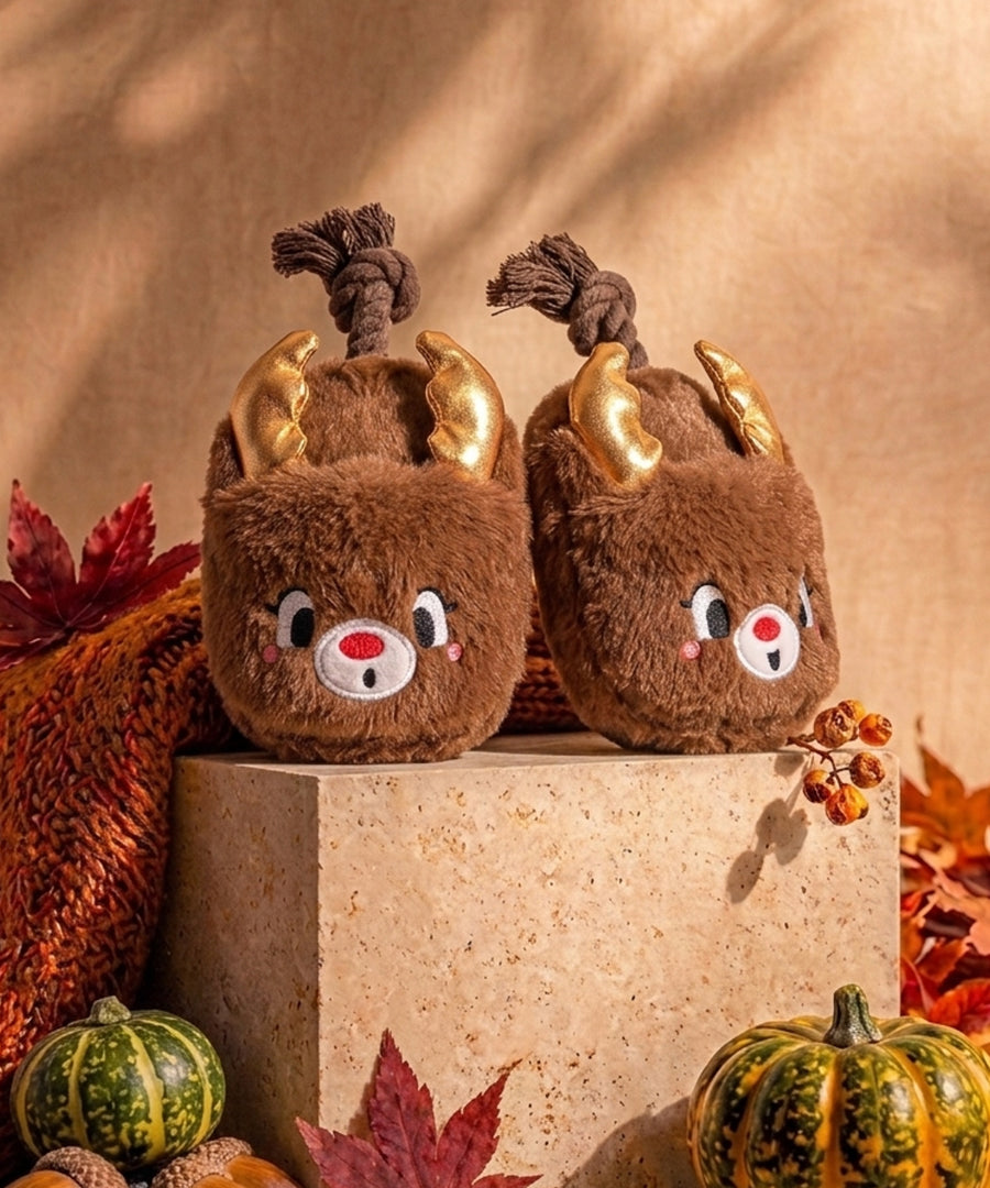 HugSmart-peluche-corde-pour-chien-chiot-chausson-renne-noel