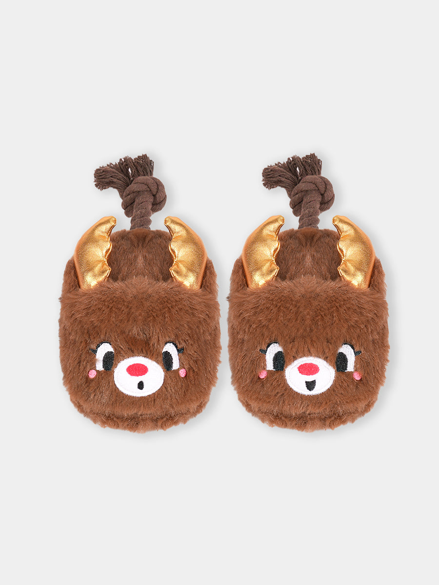 HugSmart-peluche-corde-pour-chien-chiot-chausson-renne-noel