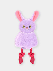 HugSmart-peluche-corde-pour-chien-chiot-chauve-souris-rose