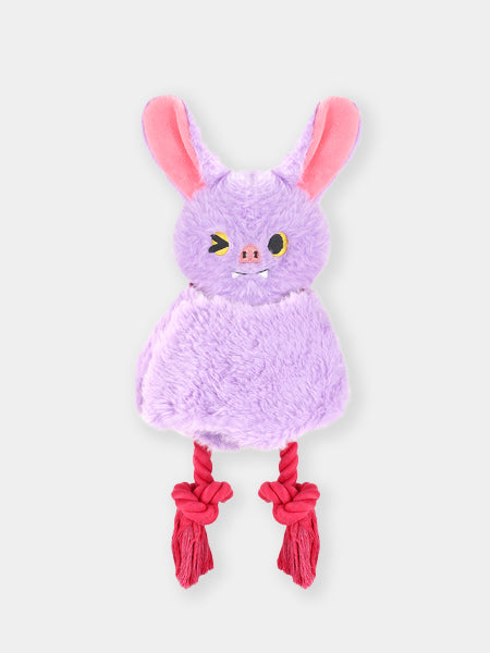 HugSmart-peluche-corde-pour-chien-chiot-chauve-souris-rose