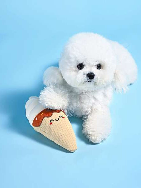 HugSmart-peluche-interactive-pour-chien-chiot-Food-Party-Ice-Cream-Cone