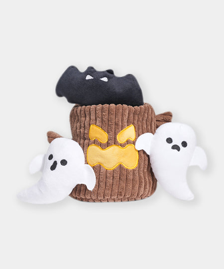HugSmart-peluche-interactive-pour-chien-chiot-Howloween-Night-arbre-hante