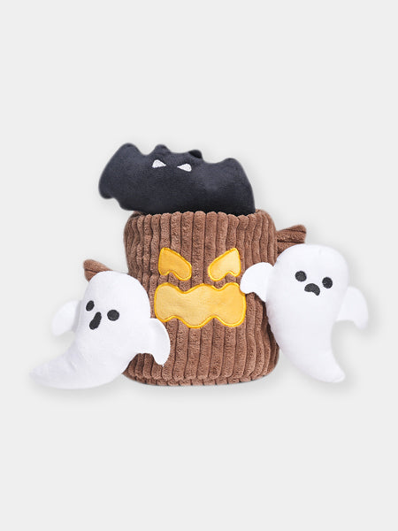 HugSmart-peluche-interactive-pour-chien-chiot-Howloween-Night-arbre-hante