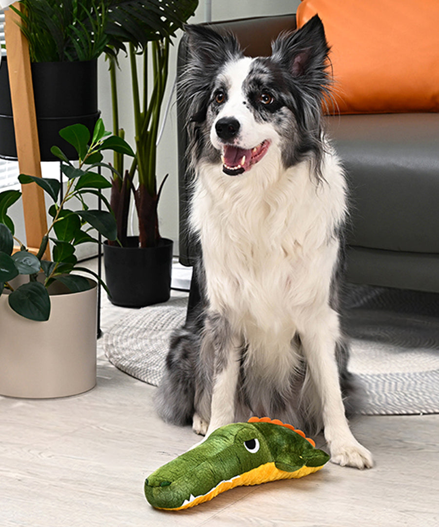 HugSmart-peluche-interactive-pour-chien-chiot-crocodile