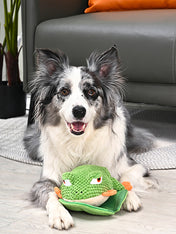 HugSmart-peluche-interactive-pour-chien-chiot-grenouille