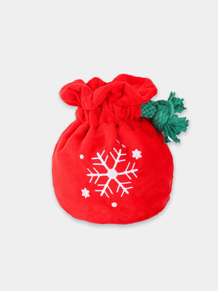     HugSmart-peluche-interactive-pour-chien-chiot-hotte-du-pere-noel-pain-epice