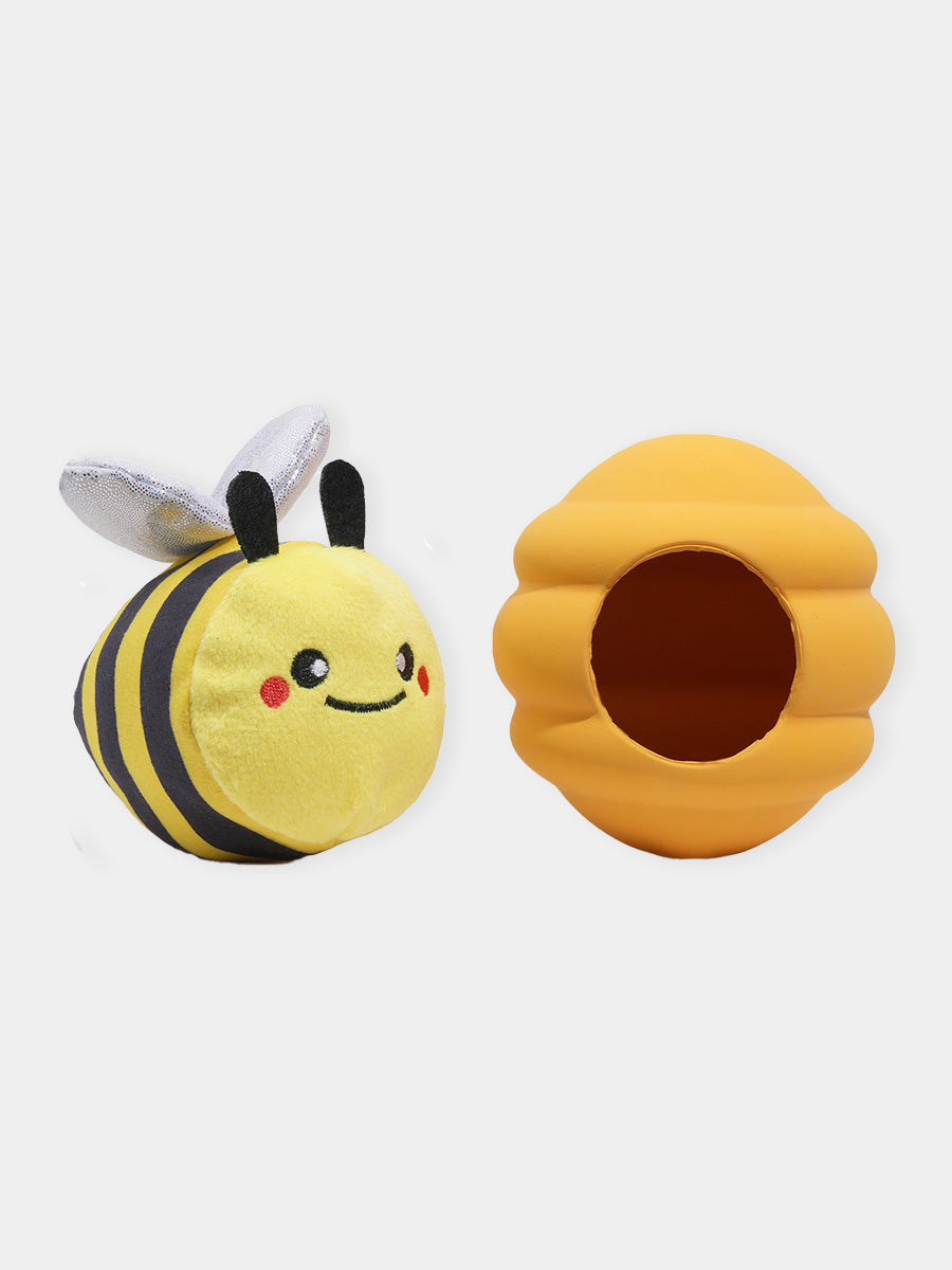 HugSmart-peluche-interactive-pour-chien-chiot-nid-abeille