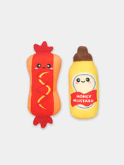       HugSmart-peluche-pour-chat-herbe-a-chat-hot-dog-moutard
