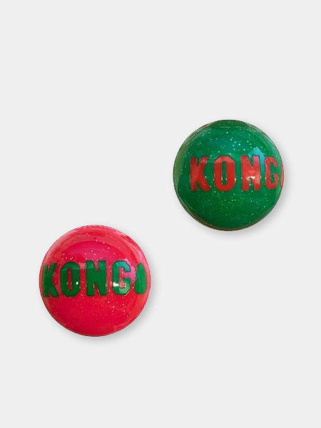        Jouet-KONG-Holiday-Signature-Balls-lot-2-pour-chien