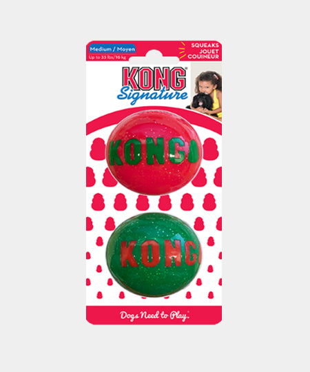        Jouet-KONG-Holiday-Signature-Balls-lot-2-pour-chien