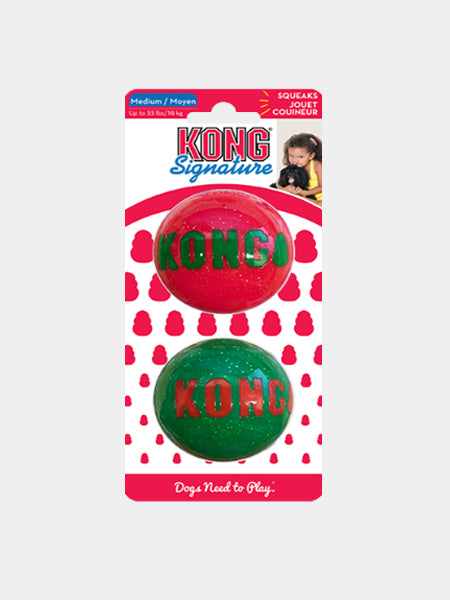        Jouet-KONG-Holiday-Signature-Balls-lot-2-pour-chien