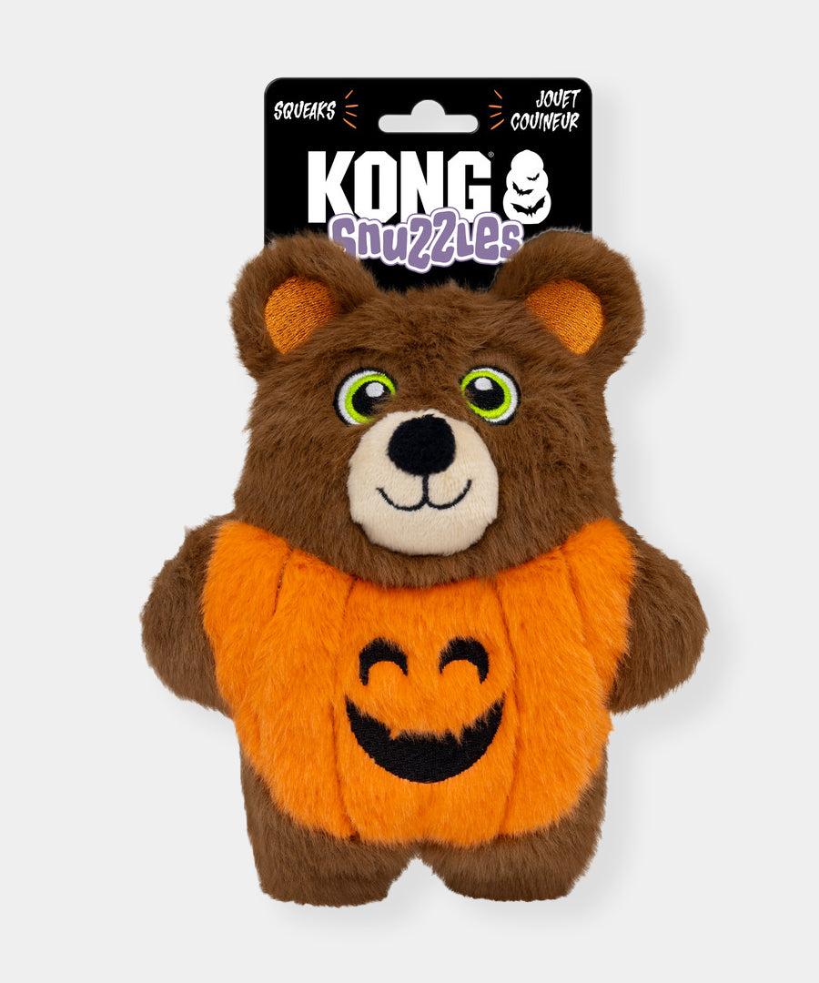 KONG-Jouet-peluche-pour-chien-Snuzzles-Halloween-ours-citrouille