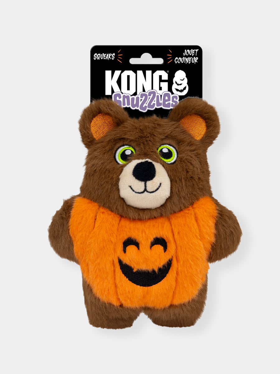 KONG-Jouet-peluche-pour-chien-Snuzzles-Halloween-ours-citrouille